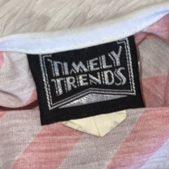 Vintage 80s Timely Trends Sheath Dress Size 9 MEDIUM Red Gray Stripe Puff Sleeve - Picture 5 of 10